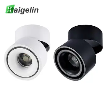 

1pc AC85-265V 5W/12W Foldable LED Surface Mounted Ceiling Lamp 360 Degree Rotatable COB Background Spot Light