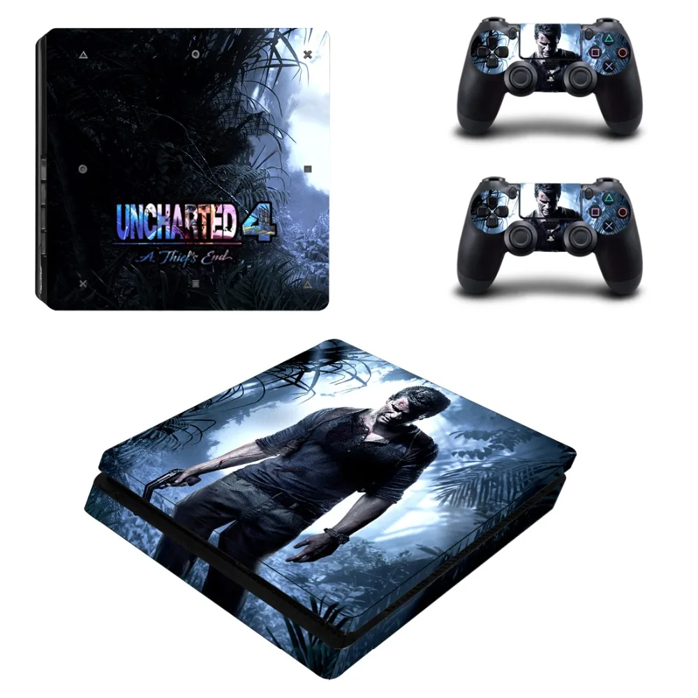 Неизведанный 4 A tief's End PS4 тонкий стикер кожи для Sony PlayStation консоль и контроллеры
