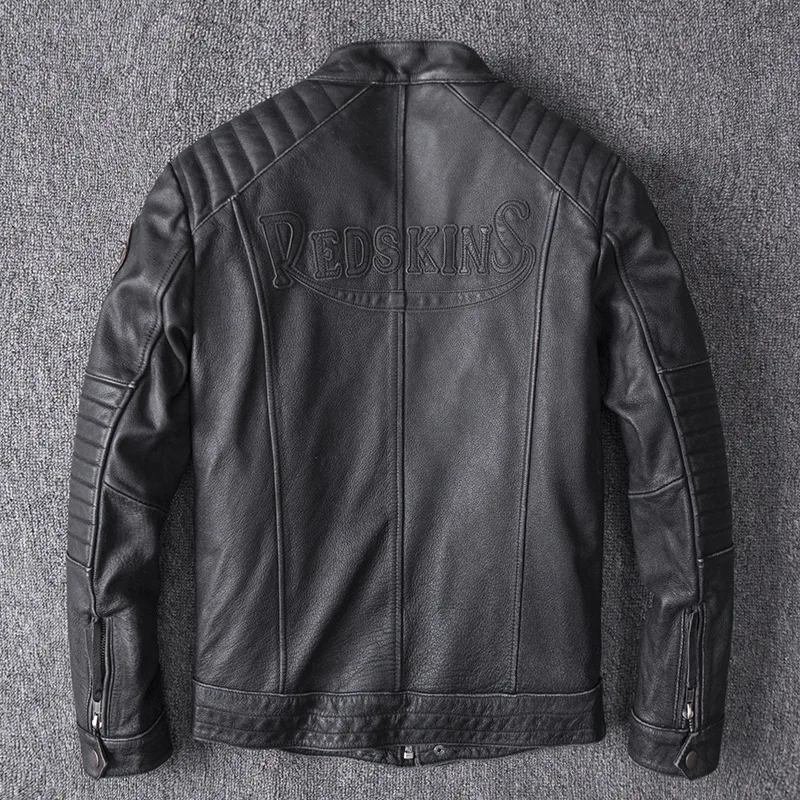 Koop Mannen Winter Echt Lederen Jassen Motorfiets Vlucht Pilot Bomber Jassen Voor Mannen Natuurlijke Lederen Mannelijke Aviator Jassen 2019