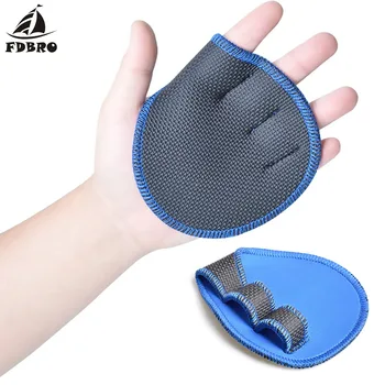 

FDBRO Gym bench Press Exercises Hand Palm Protector Anti Skid Weight Lifting Training Gloves Fitness Sports Dumbbell Grips Pads