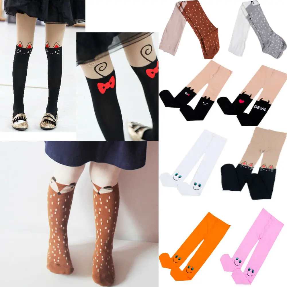 

2019 Newest Girls Leggings Hosiery Pantyhose Fashion With Letter Devil Legging Pants For Toddlers Girls Children 3-10 Years