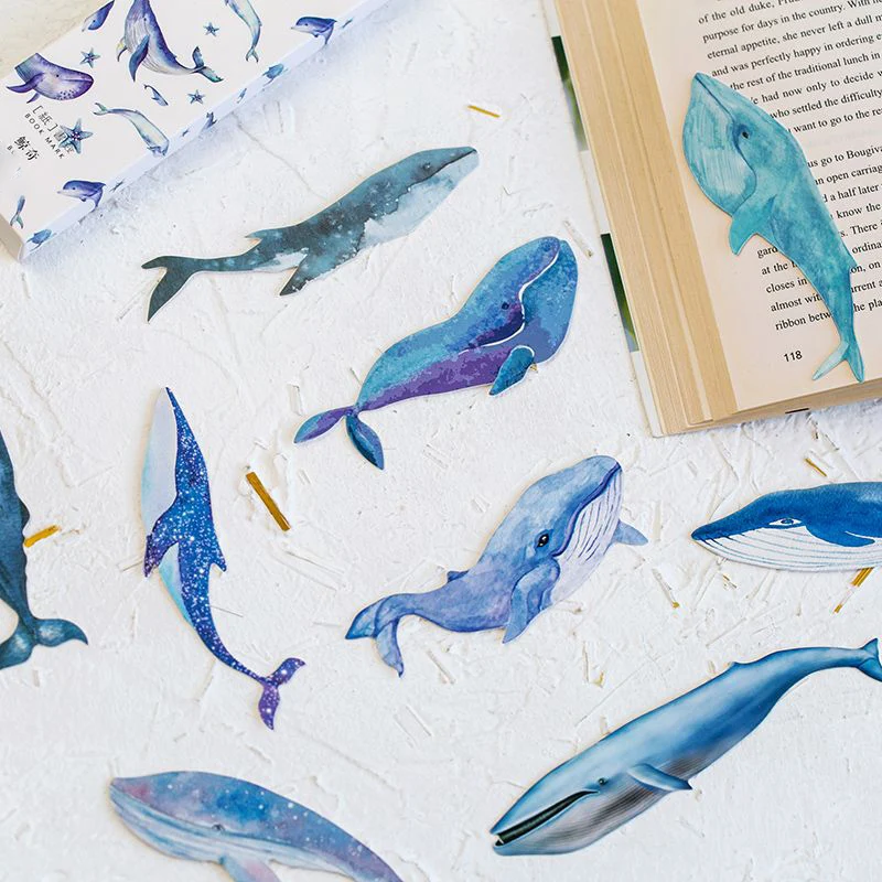 30 шт./кор. КИТ рыба бумажная Закладка канцелярские закладки книжный держатель