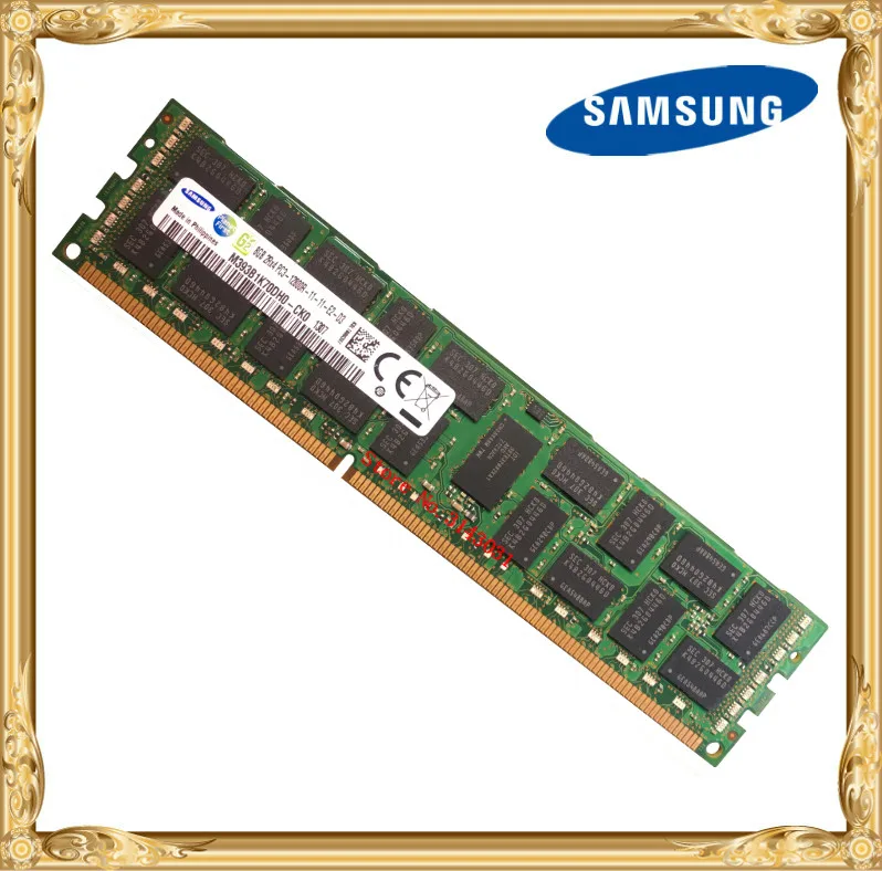En Ligne Samsung serveur mémoire DDR3 8 gb 16 gb 1600 mhz ECC REG DDR3 PC3 12800R Registre DIMM RAM 240pin 12800 8g 2RX4 X58 X79