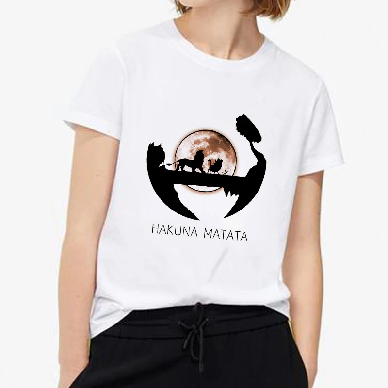Эффектная женская одежда HAKUNA MATATA 2019 фильм Король Лев лучший друг Харадзюку kawaii