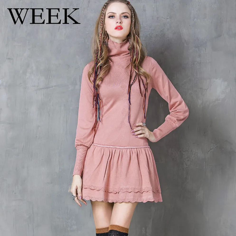 Элегантные женские Drees. Весна 2019 новый свитер. Платье с длинными рукавами и