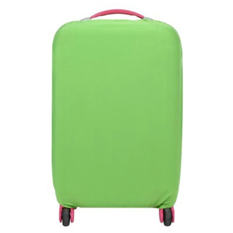 Эластичный Защитный чехол для багажа, подходит для 18-30 дюймов, чехол для костюма, чехол для тележки, пылезащитный чехол, аксессуары для путешествий - Цвет: Green  Luggage cover