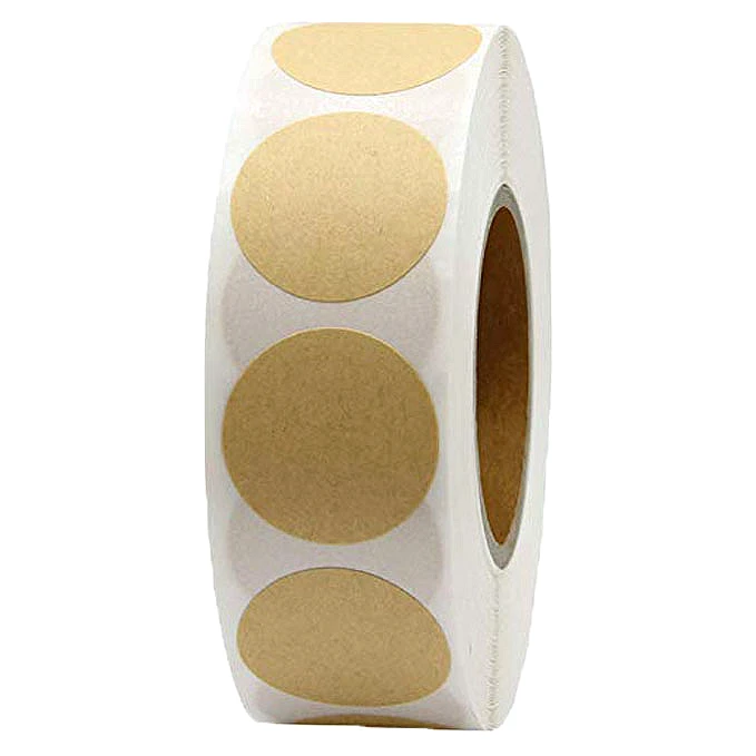 

500 Labels Per Roll 1 Inch Blank Round Craft Stickers Seal Labels Theacher DIY Stickers for Package Adesivo Sticker Stationery