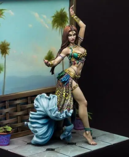 

75mm Resin Kits Dancing girl 1 pc (no base,no background) Drop Shipping