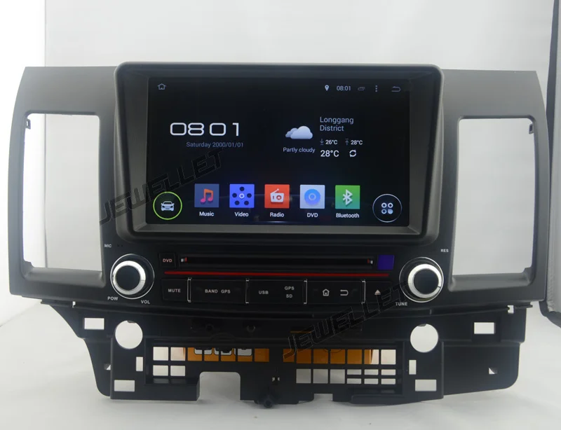

Quad core 1024*600 HD screen Android 9.0 Car DVD GPS radio Navigation for Mitsubishi Lancer Fortis 2008-2013
