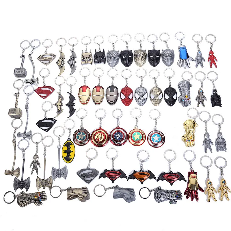

Marvel The Avengers Thor Keychain Stormbreaker Thanos Spider-men Iron Man Thor Hulk Multiple Choice Fans Keyring Jewelry