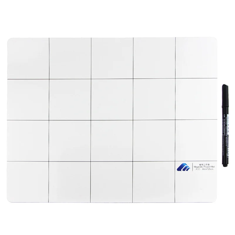 

25x30cm Magnetic Project Mat Screw Work Pad with Marker Pen Eraser For Cell Phone Laptop Tablet Repair Tools