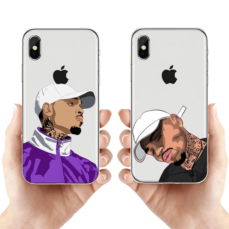 cute iphone 8 cases Chris Brown Kiss Kiss With You Soft TPU Silicone Case For Iphone Xr Xs Max X 10 8 Plus 7 6S 6 Plus SE 5S 5 7Plus 8Plus Cover iphone 8 plus phone case