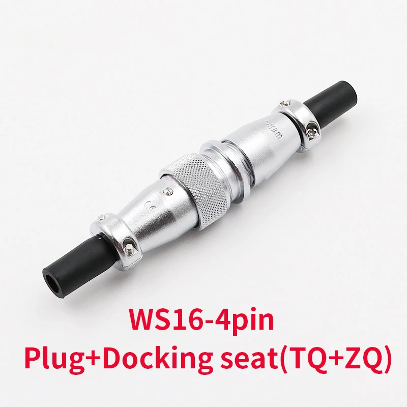 

WS16 Connectors 4 pin High Voltage Connector Plug Socket IP68 Waterproof Shockproof Industrial Power Connector