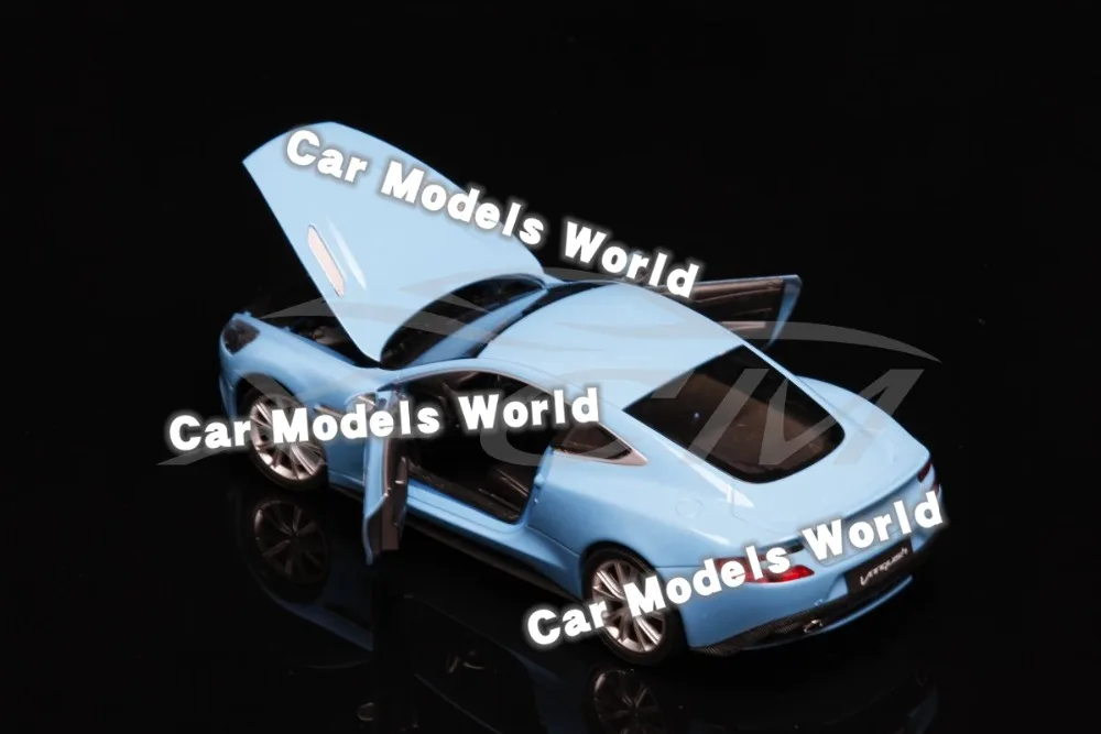 Литая под давлением модель автомобиля Welly FX для Vanquish 1:24 (синий) + маленький