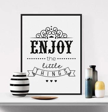 Grande Affiche Avec Citation De Vie Citation De Vie Noir Blanc Impression Minimaliste Toile Peinture Sans Cadre Cadeau D Art Mural De Maison Nordique Aliexpress