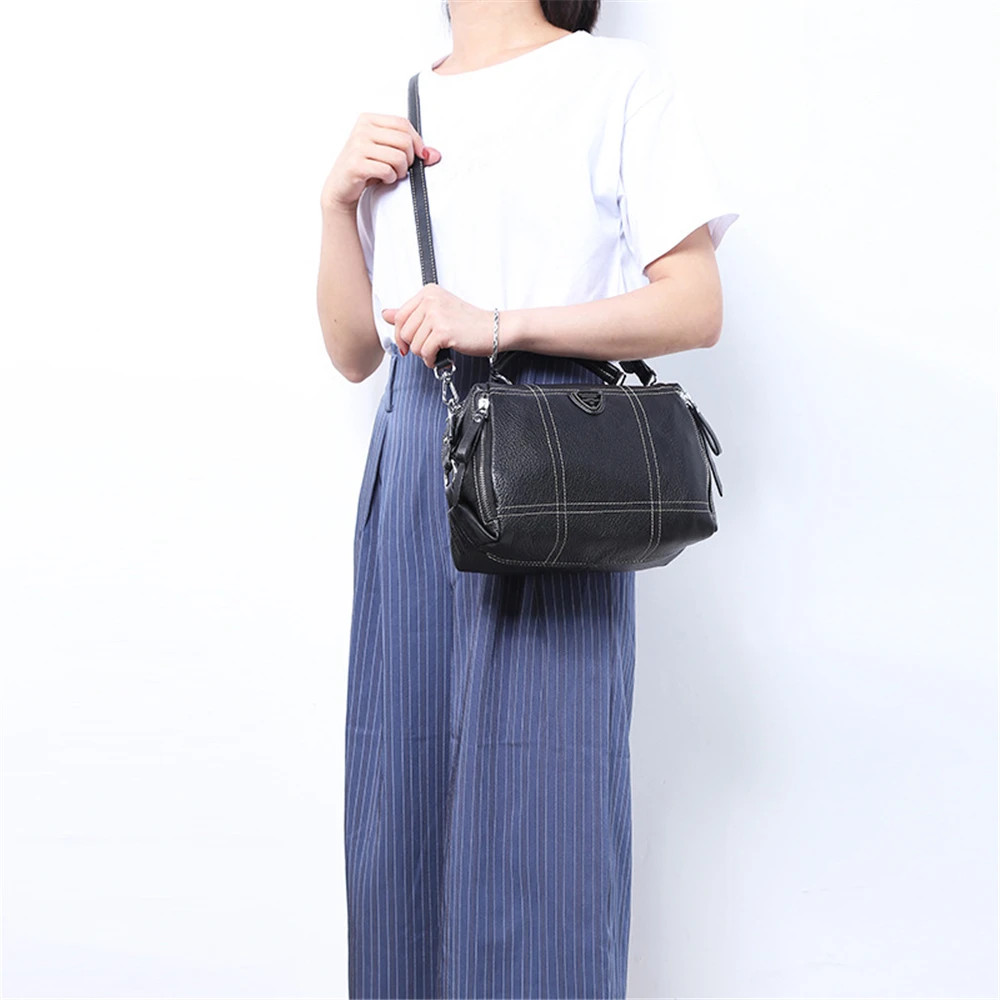 

New Arrival Fashion Design Women Totes Split Leather Lady Crossbody Bag Large Capacity Brand Handbag for Girls