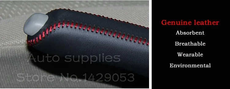 Чехол для Honda FIT ручной тормоз крышка из натуральной кожи DIY Автомобильный Стайлинг авто принадлежности украшение интерьера
