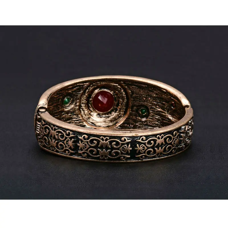 Women Retro Cuff Bracelets Vintage Bangles Turkish Jewelry Hand Accessories For Bag Ladies Jewelry metal bracelet