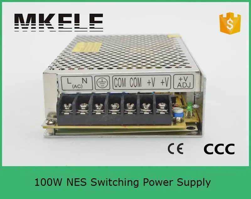 

2015 New Reliable Universal Input Voltage Low Price Hot Selling Power Supply 24v 100w Nes-100-24 4.5a 100watt Smps with Ce