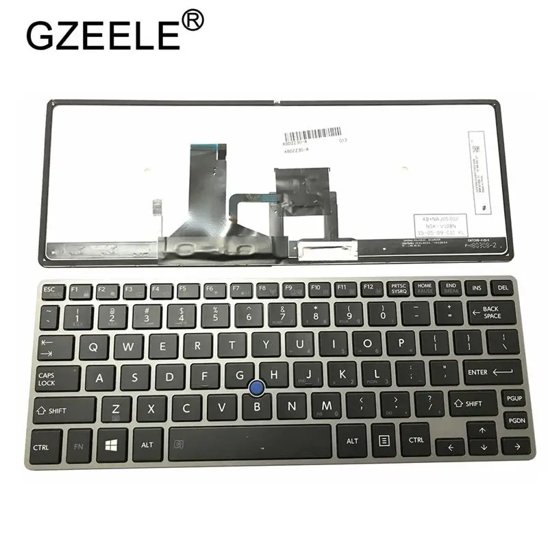 

GZEELE NEW US laptop keyboard For Toshiba Portege Z30-A Z30-B Z30-C Z30T-A Z30T-B B1310 B1320 Z30T-C English keyboard backlit
