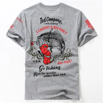

2019 fashion Devil fishing Short Sleeve cotton Tee Shirt femme Summer funny T shirts Men 6XL 7XL 8XL Brand clothing Electronic