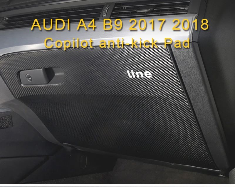 Gelinsi для Audi A4 A5 S4 S5 B9 автомобильное ПАССАЖИРСКОЕ СИДЕНЬЕ, защита от ударов, чехол для хранения, рамка, накладка, наклейка, аксессуары