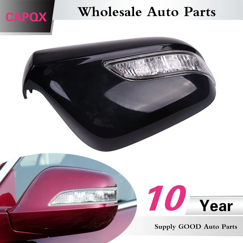 

CAPQX For ACCORD 2008 2009 -2013 For ACURA RX Side rearview mirror Cover Hood with LED turn light 76251-SJA-G01/34350-SJA-G02