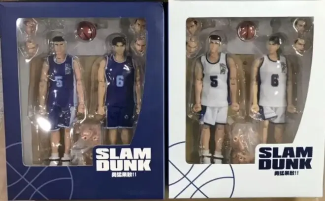 

GREAT TOYS Dasin Ryonan Koshino Hiroaki and Ryoji Ikegami pvc action figure SLAM DUNK GT model toy brinquedos no.5 and no.6