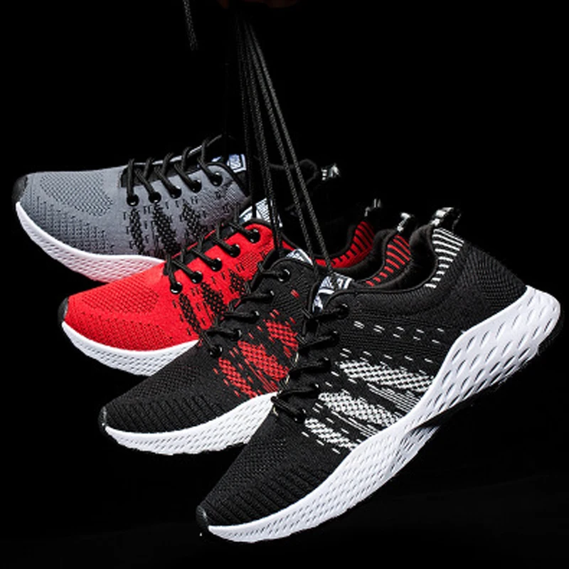 

2018 Men Running Shoes Breathable Outdoor Sports Shoes Lightweight Sneakers for Women Comfortable Athletic Training Footwear