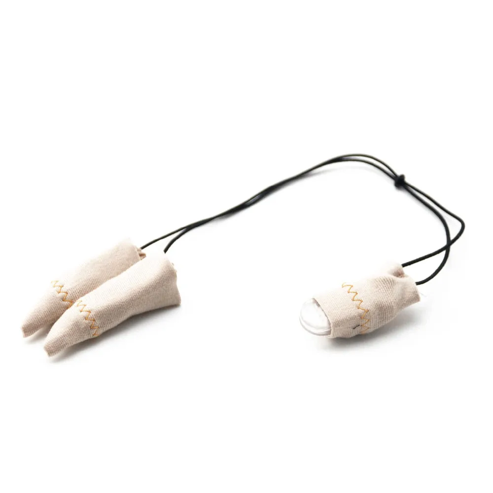 Beige Хлопок слуховой аппарат клип Защитная крышка Sweatband бинауральные кодовый протектор для BTE и Cochlear имплантатов - Цвет: Beige