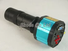 100X HD Индустрии Цифровой Микроскоп Лупа Камеры 2.0MP VGA AV ТВ-Видео Выход для ЛАБОРАТОРИИ PCB + Масштаб c-крепление объектив
