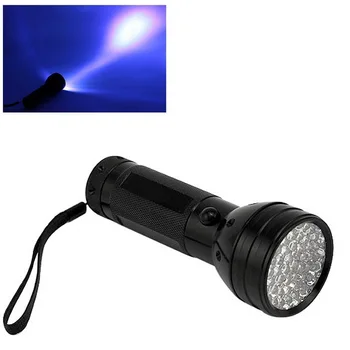 

DHL 100pcs Uv Led Flashlight 51 Leds 395nm Ultra Violet Torch Light Lamp Blacklight Detector for Dog Urine Pet Stains