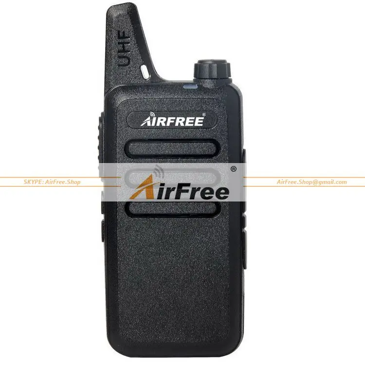 2 шт. AIRFREE AP-100 WLN KD-C1 UHF Длинный диапазон двухстороннее радио с Beltclip AIRFREE AP-100 рация - Цвет: BLACK