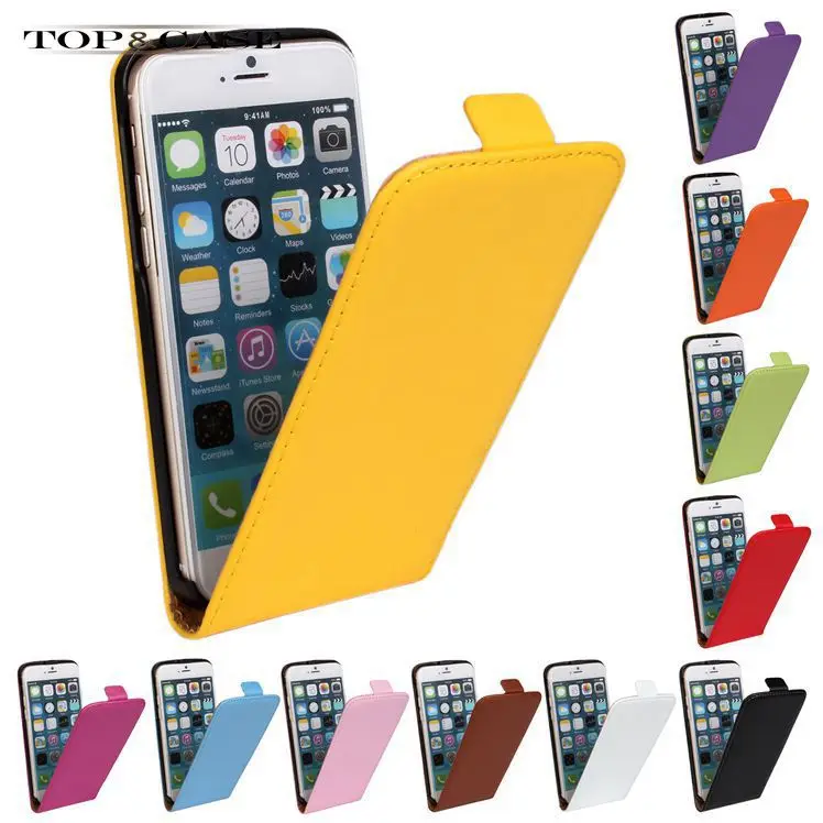 For Apple iPhone 6 4.7 iPhone6 Genuine Leather Case Luxury Vertical