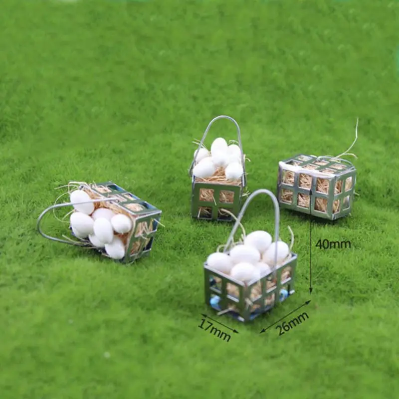 1:6 1:12 кукольный домик корзина для яиц Кукольный дом кухонные миниатюры еды белые яйца мебель Декор DIY