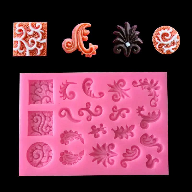 European Relief lace silicone cake mold Sugarcraft fondant tools resin | Дом и сад