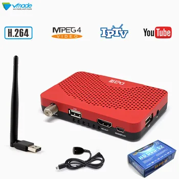 

Vmade DVB-S2 + USB WIFI H.264 Full HD 1080P MPEG4 Digital Satellite TV Receiver Support Youtube Cccam IPTV Stardard Set-Top Box