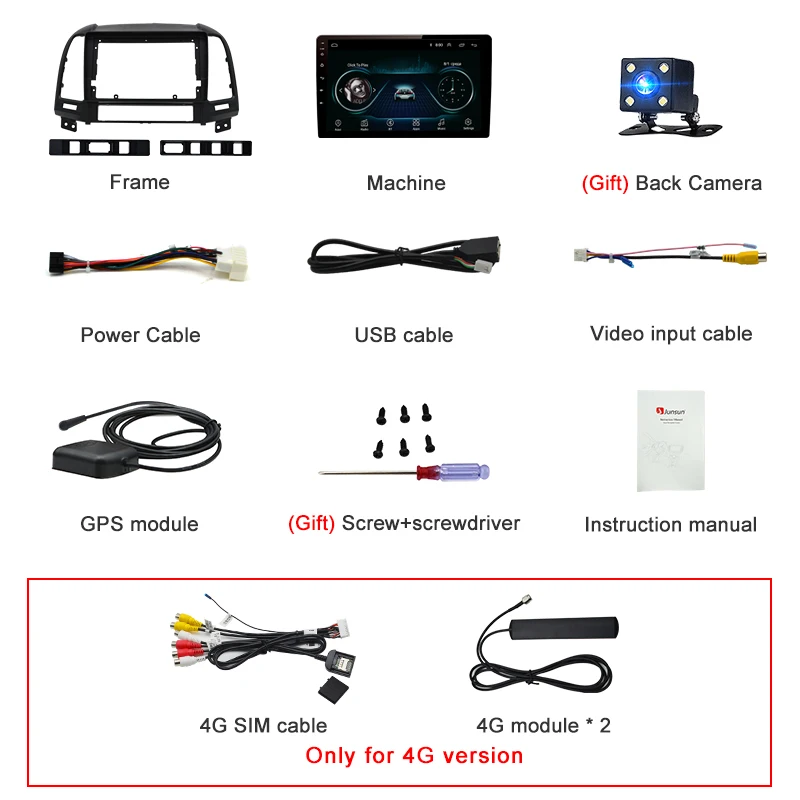 Top AWESAFE for Hyundai Santa Fe 2006-2012 Car Radio Multimedia video player GPS No 2din 2 din Android 8.1 2G+32G 20