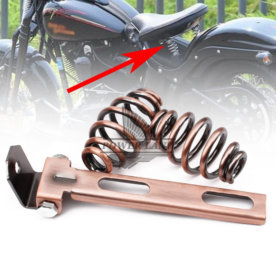 Brass 3.1" Steel Solo Seat Spring Swivel Bracket Mounting Hardware For