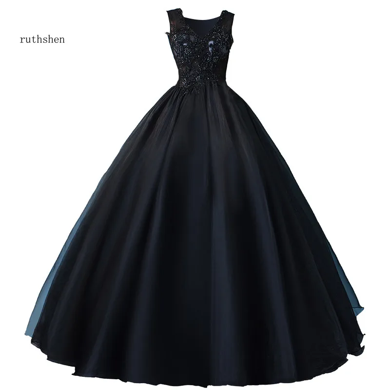 Платья для выпускного вечера ruthshen Quinceanera платья с v образным вырезом Украшенные