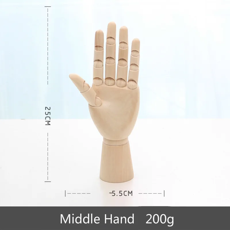 Middle Hand Фигурки людей деревянные украшения гостиная Аксессуары Украшение стола и аксессуары совместная ручная модель - Цвет: Middle Hand