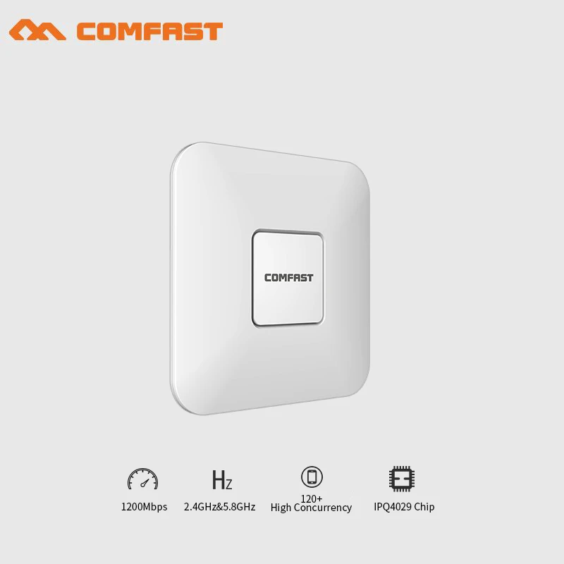 

COMFAST CF-E370AC wireless indoor AP 1200M Ceiling AP openwrt 5.8Ghz WiFi Access Point AP gigabit wi fi router signal amplifier
