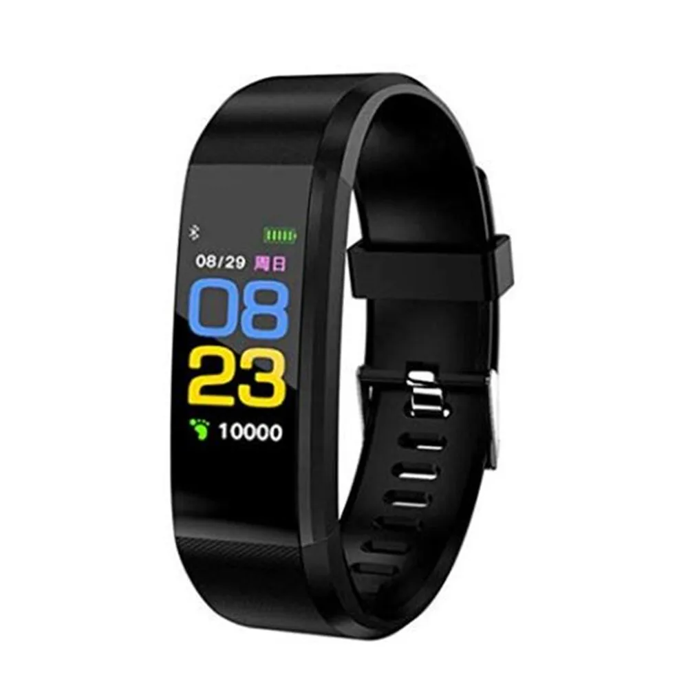 Купить 115 PLUS Smart Bracelet water proof Heart Rate Monitor Sleep Colorful Screen Vibrating Alarm Clock pk fitbits miband 3  Электроника | Smart Wristbands (32998708838)