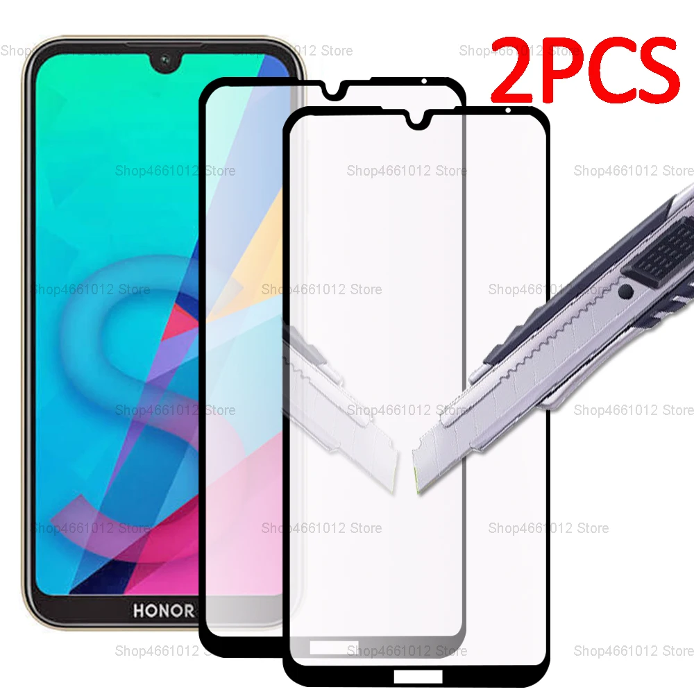 

2PCS Screen Protector for Huawei Honor 8s Huawai 8 s KSE-LX9 Tempered Glas Full Cover Film on Honer 8S Hono8s Safety Glas 5.71