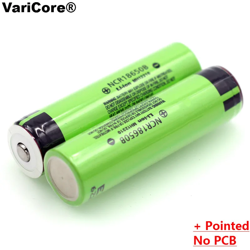 VariCore Новинка NCR18650B 3,7 v 3400 mAh 18650 литиевая аккумуляторная батарея с заостренными(без PCB) батареями