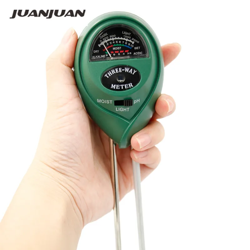3 in 1 soil PH water moisture meter Acidity humidity sunlight garden