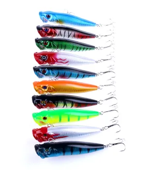 

100pcs 9cm 12g hard top water popper fishing lures bass wobbler pike carp trout perch peche fishing baits pesca fishing tackles