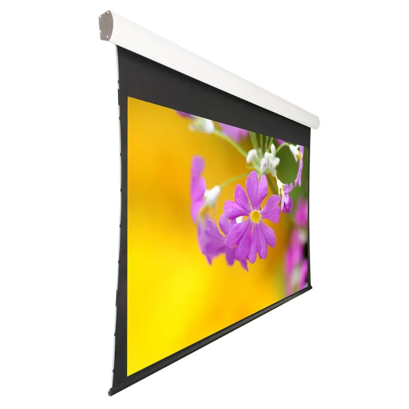 

106 inch In-Ceiling 16:9 Motorised Tab-Tension Acoustic Screen Acoustically Transparent Fabric Screen