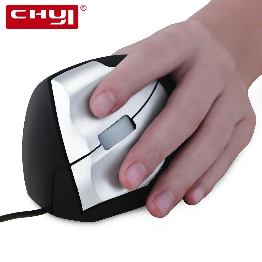 Wired Left Hand Vertical Mouse Ergonomic Gaming Mouse 1600DPI USB