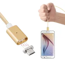 Detachable Magnetic Adapter Micro USB 3.3ft High Speed Charging Cable with LED Indicator for Android Samsung HTC LG Motorola